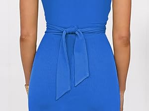 HUUSA Sleeveless Crewneck Hollow Out Tank Dresses for Women Sexy