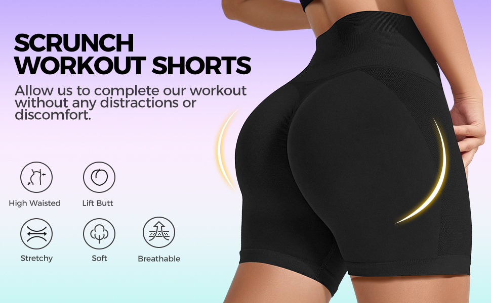 Women Gym Workout Booty Lifting Seamless Skims Shorts Yoga Bike Outdoors Exercise Running Sweat Butt