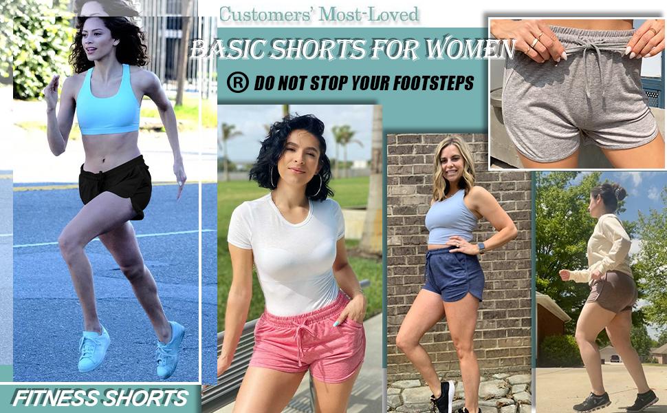 Running shorts for women with pockets