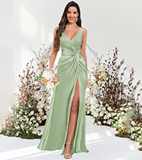 satin bridesmaid dresses