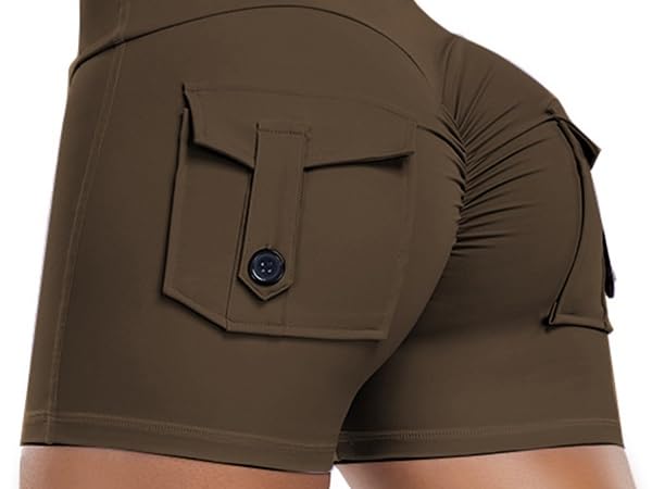 booty lifting shorts with pockets