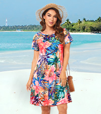 tie tye boho dress