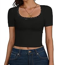 black t-shirts for women