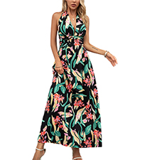 HALTER NECK MAXI DRESS