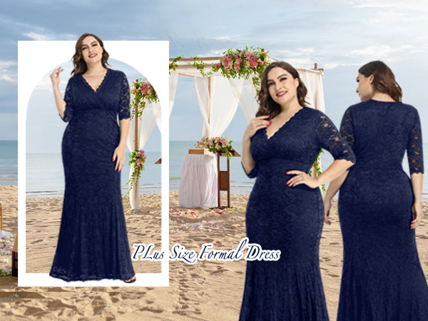 plus size formal dress