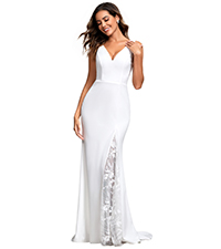 Ever-Pretty Women''s Sleeveless Bodycon Hollow Out Maxi Wedding Dress white dress for bride