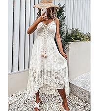 lace dress maxi white dress for women