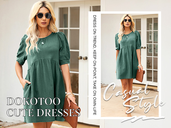 casual chiffon dress