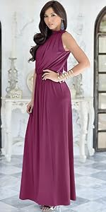 Sexy Sleeveless Summer Formal Flowy Casual Gown