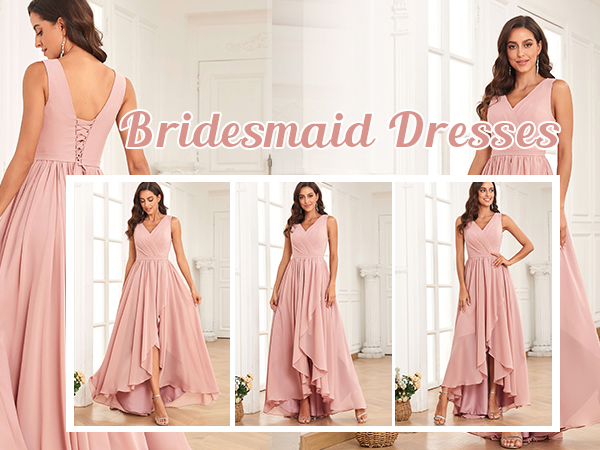 Long Bridesmaid Dresses