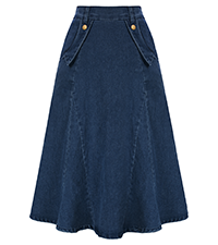 Blue Denim Jean Skirt