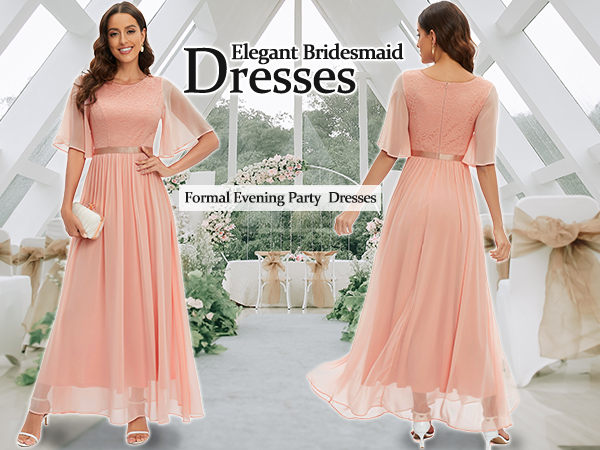 elegant bridesmaid dress