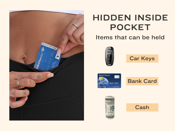 1 HIDDEN POCKET