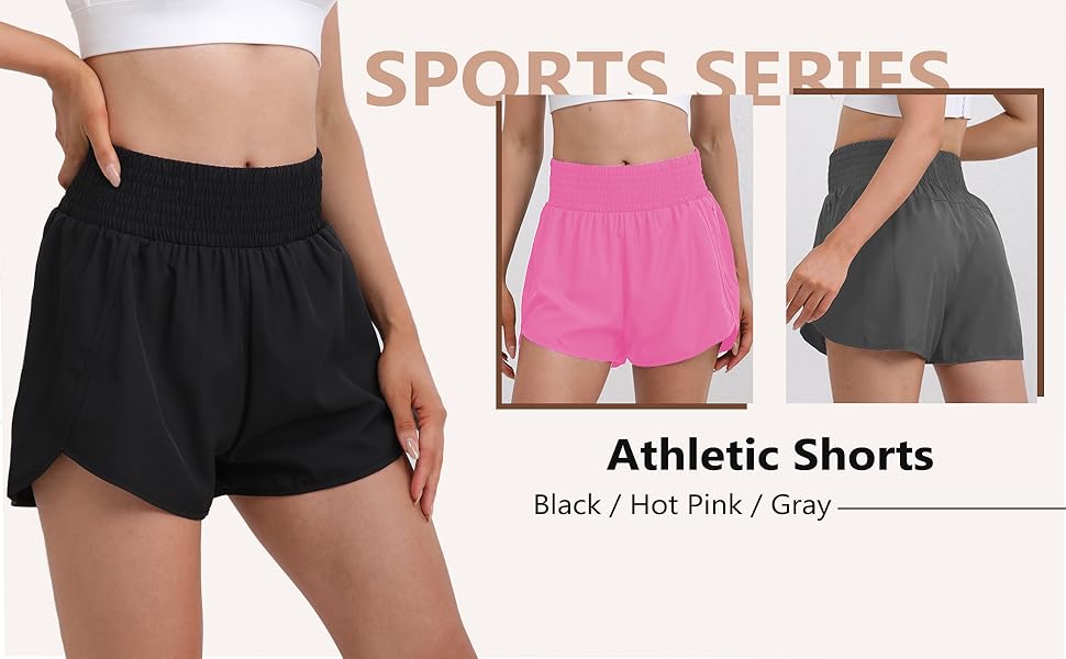 Shorts for Women with Zipper Pockets