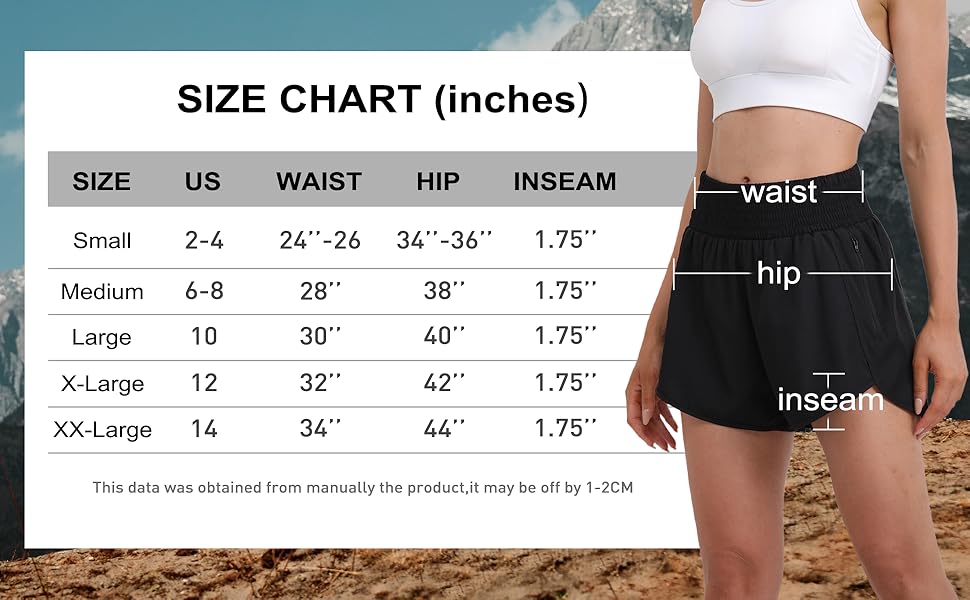 The running shorts with a liner are perfect for exercise, yoga, cycling, volleyball, tennis