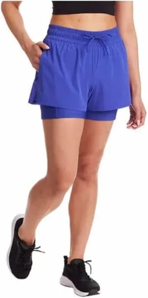 Spyder Ladies' Woven Active Shorts (US, Alpha, X-Large, Regular, Short, Blue)