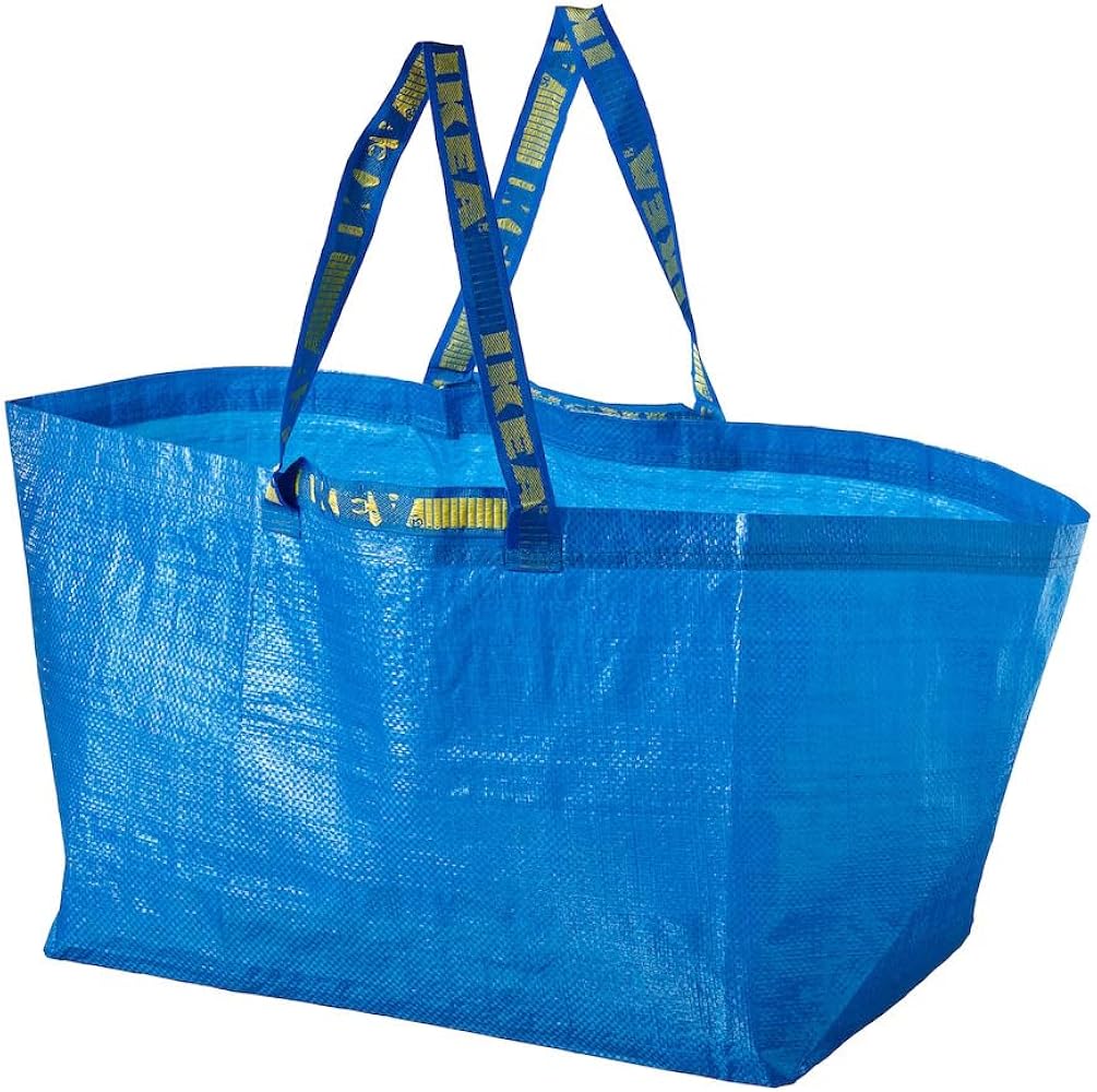 eLisa Ikea - 5X Frakta Blue Large Bags - Ideal For Outdoor Use & Storage (Max Load - 25Kg) ORIGINAL PACKING