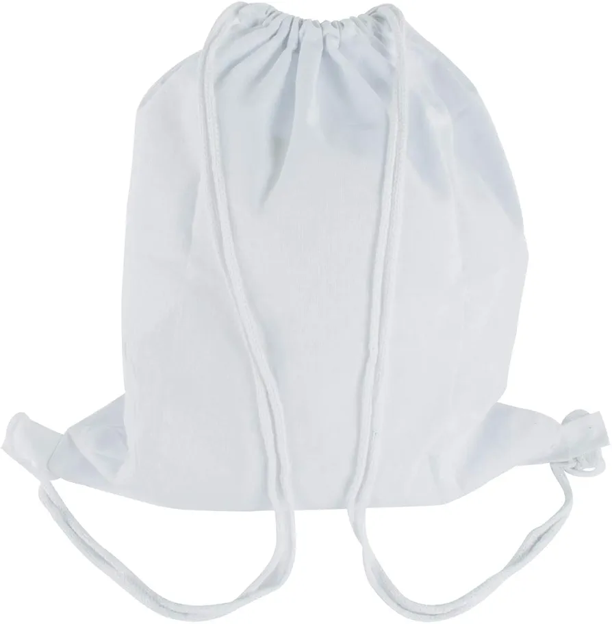 RAYHER Sports string, 38x42cm, t-bag 1pc, white, miscellaneous, 2.9 x 1.3 x 0.18 cm