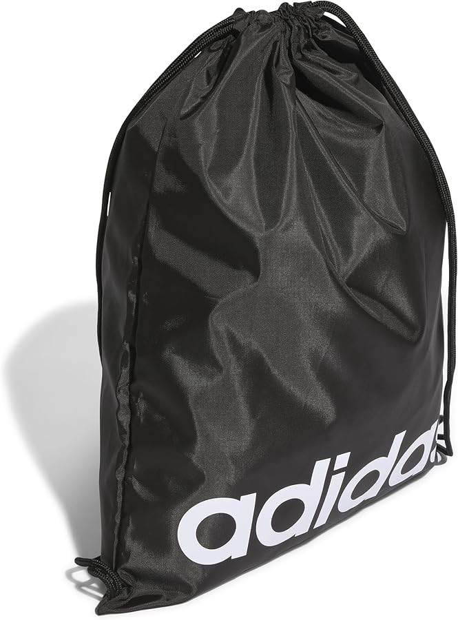 adidas Unisex's Essentials Gym Sack Bag, Black/White, One Size, Black/White, 47 cm x 37 cm