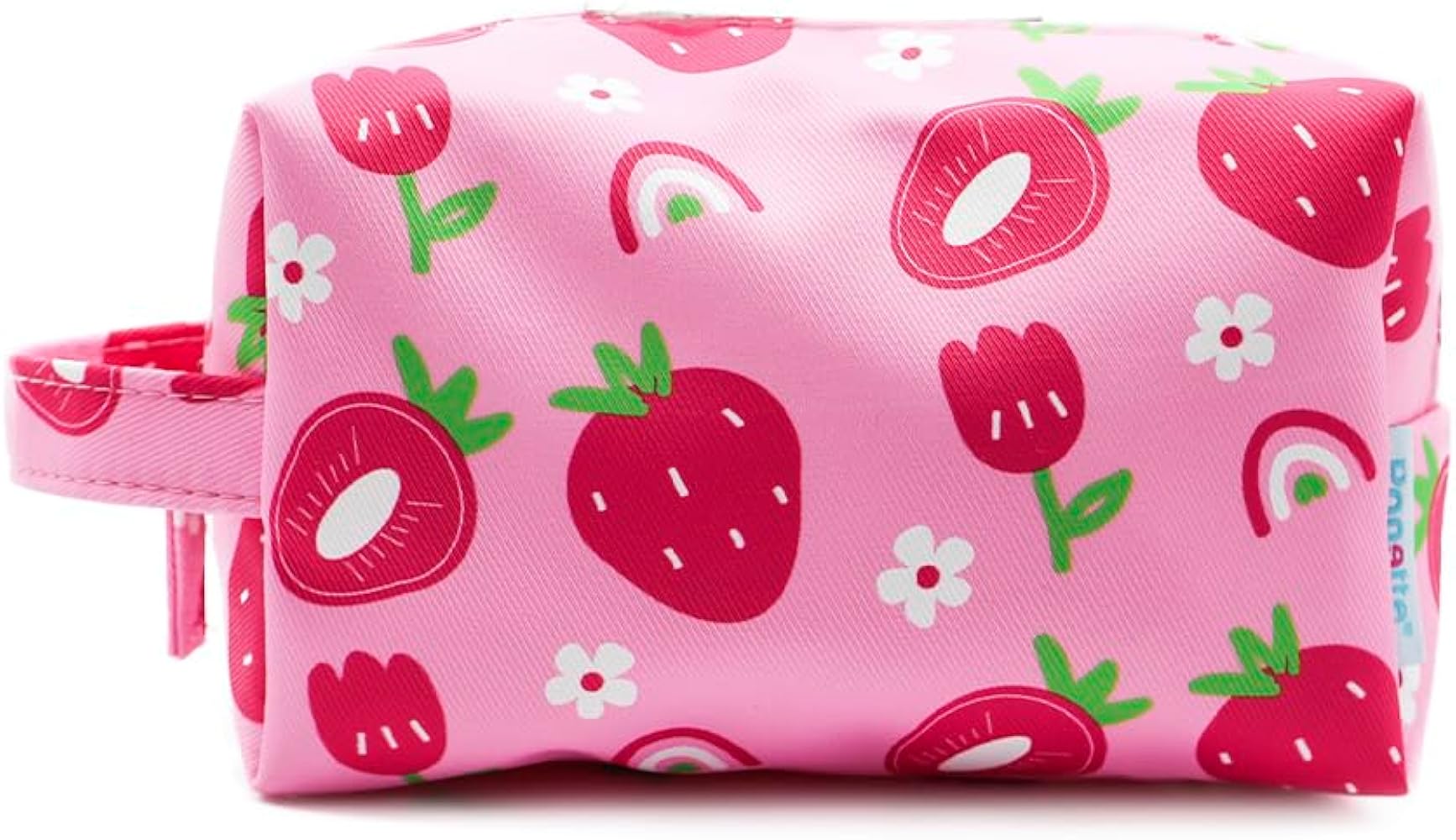 PONETTE - Toiletry Bag, Children, Girl, Youth, Fun, Toiletry Bag, Travel Toiletry Bag, Case, Spanish Brand, Strawberry, Green, Children's Toiletry Bag