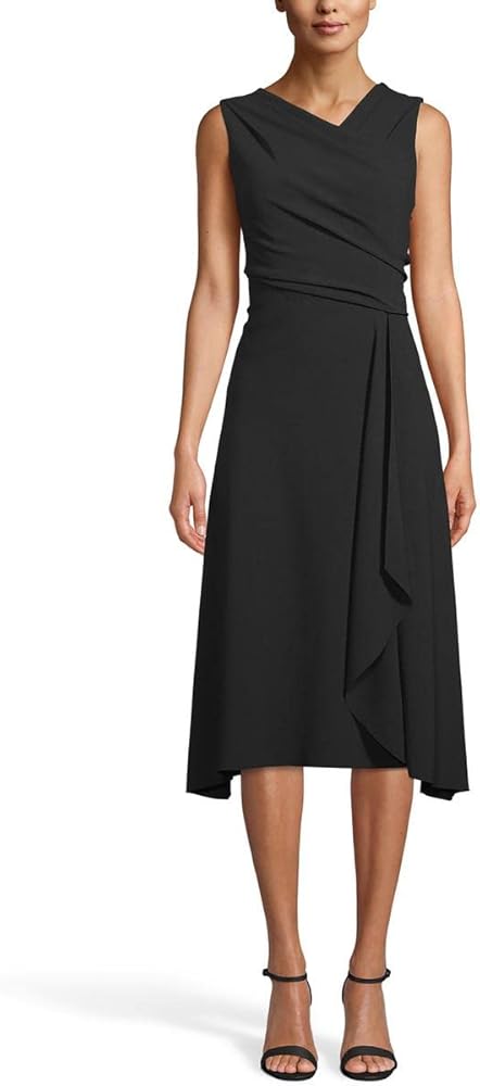 Anne Klein Women's Asymmetrical Draped Dress